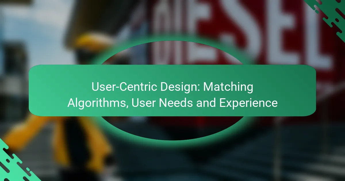 User-Centric Design: Matching Algorithms, User Needs and Experience
