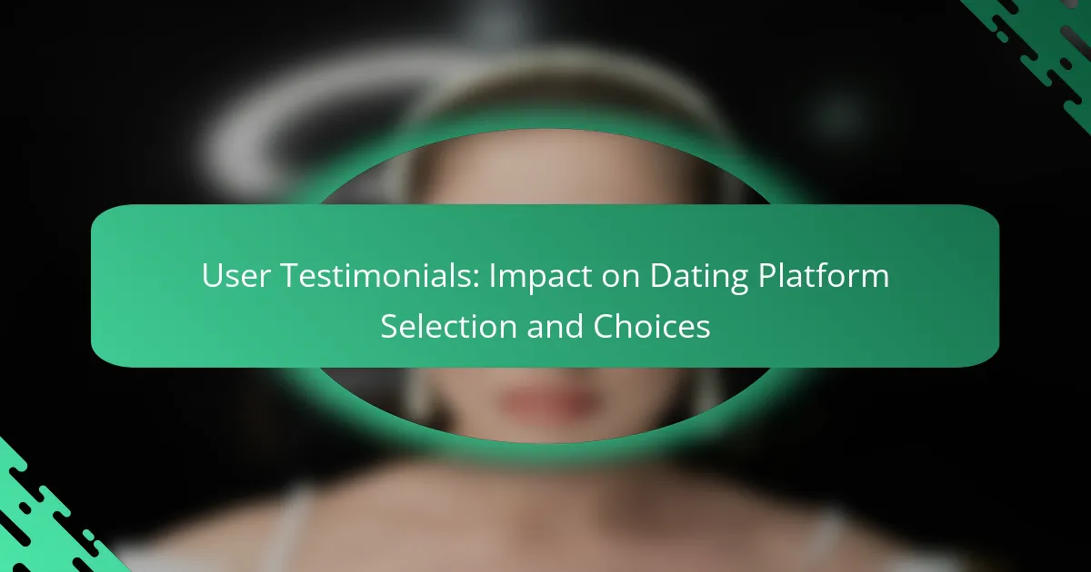 User Testimonials: Impact on Dating Platform Selection and Choices